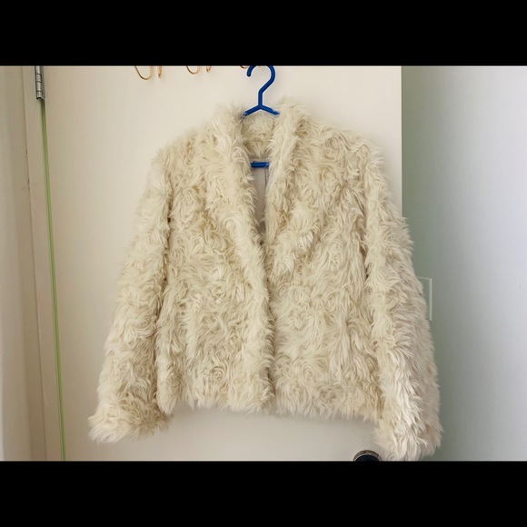 Vince Plush Faux Fur Jacket - Picture 5 of 7